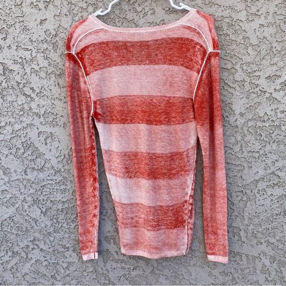 KOKUN V Neck Striped Sweater - Picture 7 of 13